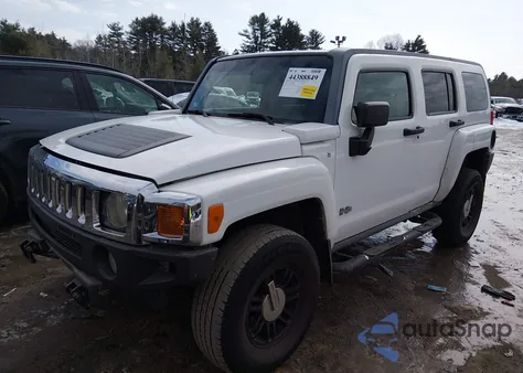 2007 Hummer H3 Suv z USA, uszkodzony, nr VIN 5GTDN13E078219402